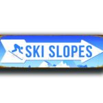 Ski slopes Sign 1