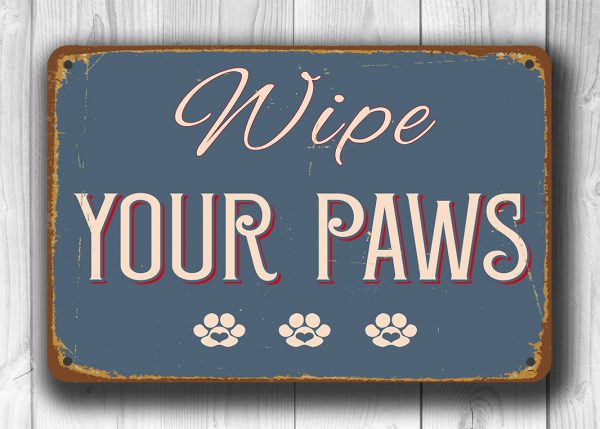 Wipe your Paws Sign