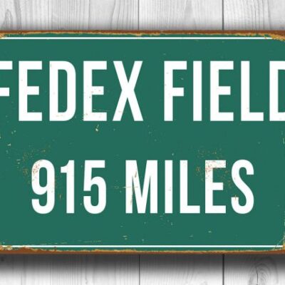 Fedex Field Distance Sign