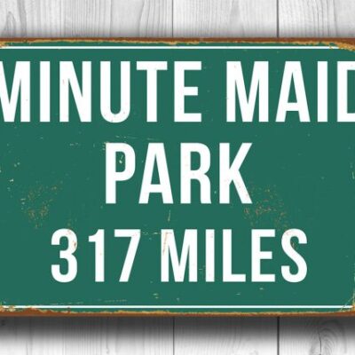 Minute Maid Park Distance Sign