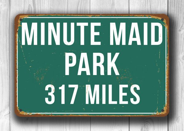 Minute Maid Park Distance Sign