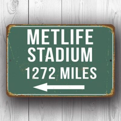 Personalized Metlife Stadium Sign