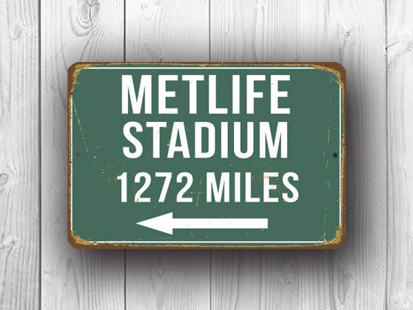 Personalized Metlife Stadium Sign