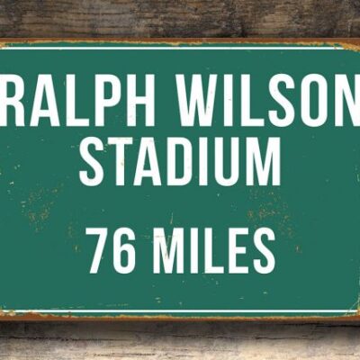 Personalized Ralph Wilson Miles Sign