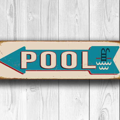 Pool Direction Sign