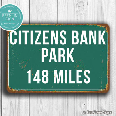 Citizens Bank Park Distance Sign