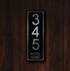 CUSTOM HOTEL ROOM Number Sign
