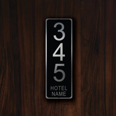 CUSTOM HOTEL ROOM Number Sign