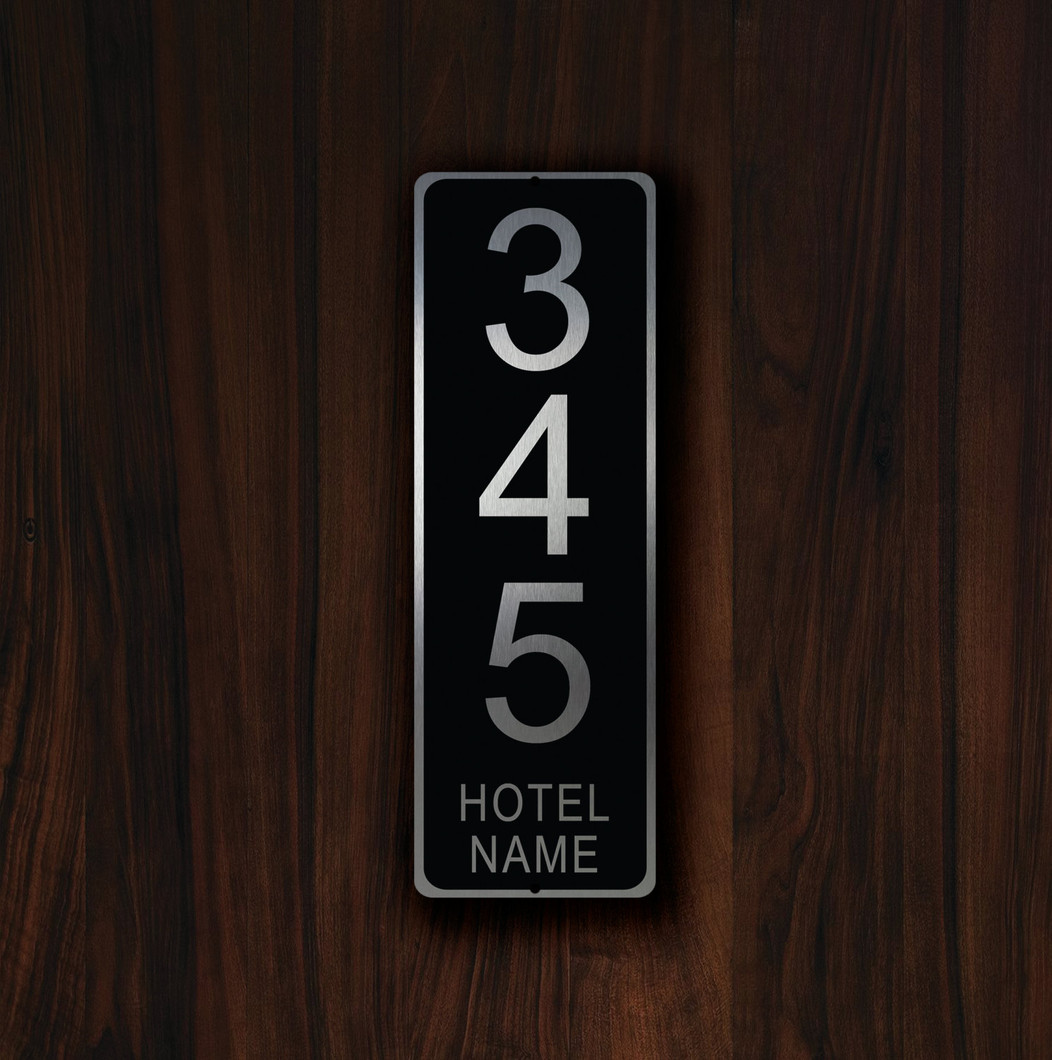 CUSTOM HOTEL ROOM Number Sign