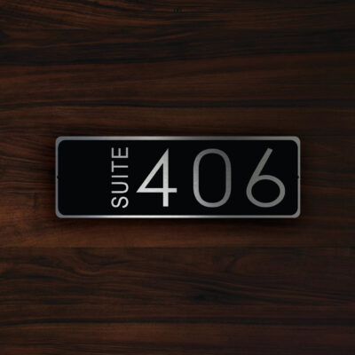 CUSTOM HOTEL SUITE Door Number Sign