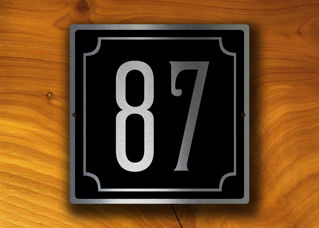 CUSTOM HOUSE NUMBERS Sign