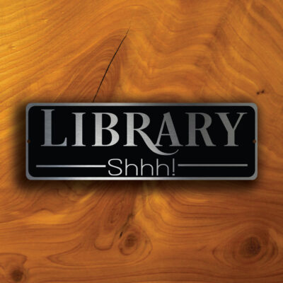 LIBRARY DOOR SIGN