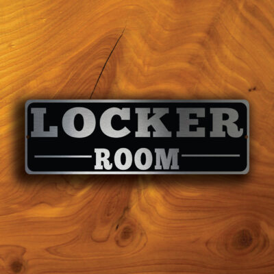 LOCKER ROOM DOOR Sign