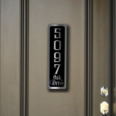 MODERN HOUSE NUMBERS Sign