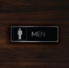 MODERN MENS RESTROOM Door Sign