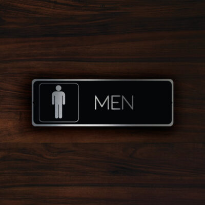 MODERN MENS RESTROOM Door Sign