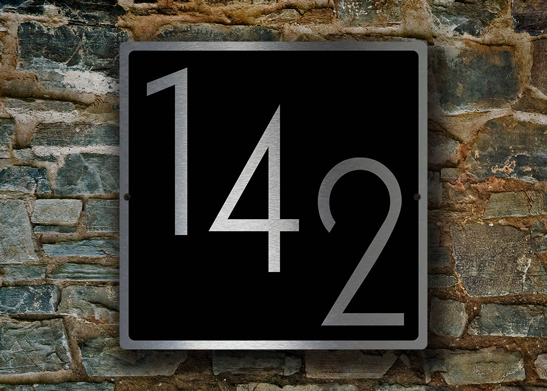 MODERN NUMBERS SIGN