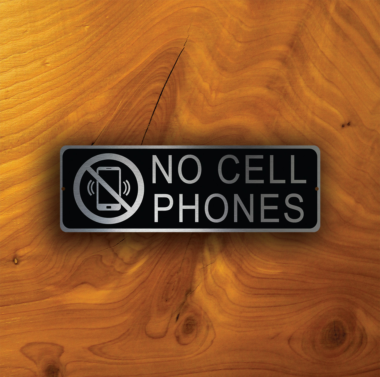 NO CELL PHONES Sign