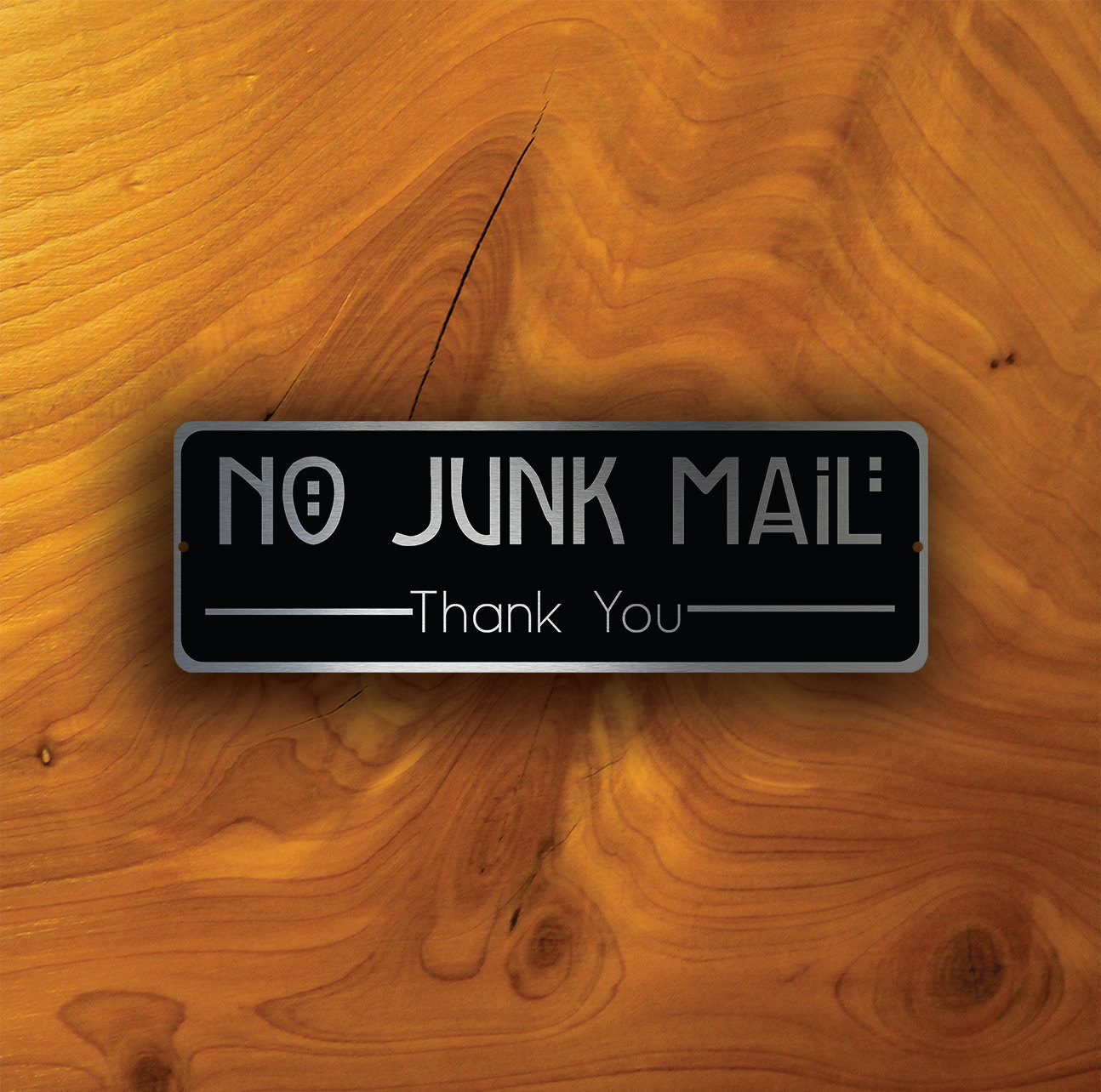 NO JUNK MAIL Sign