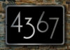 PERSONALIZED HOUSE NUMBERS Sign