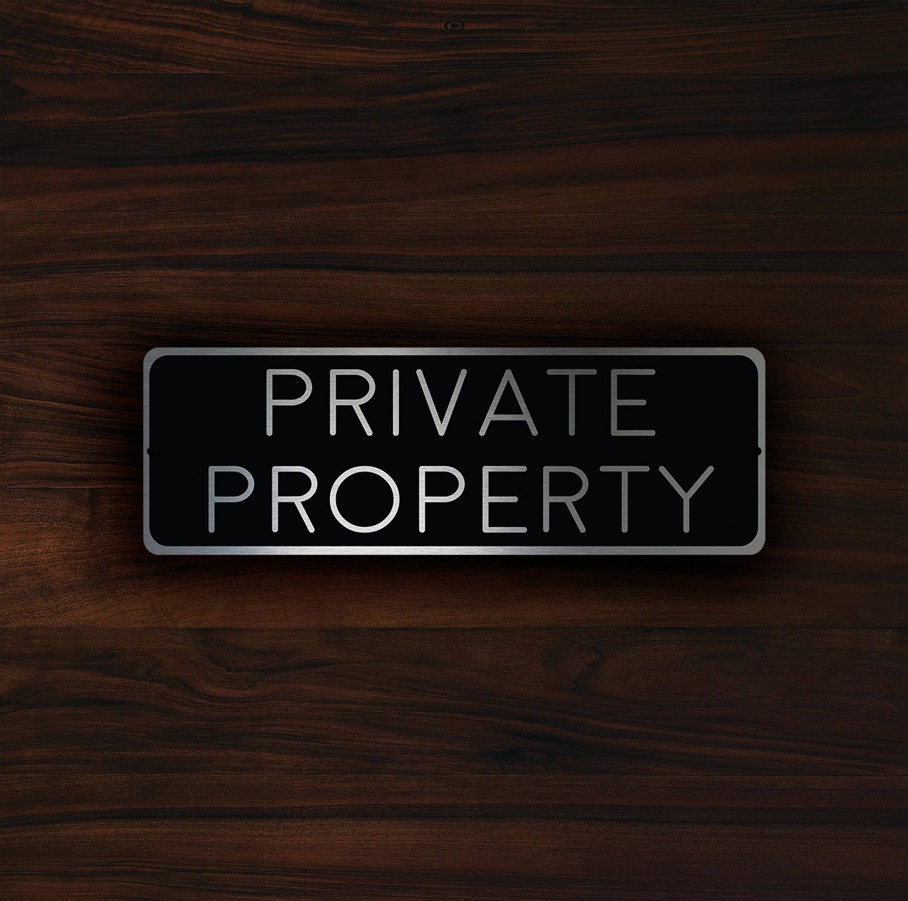 Private Property Sign Classic Metal Signs