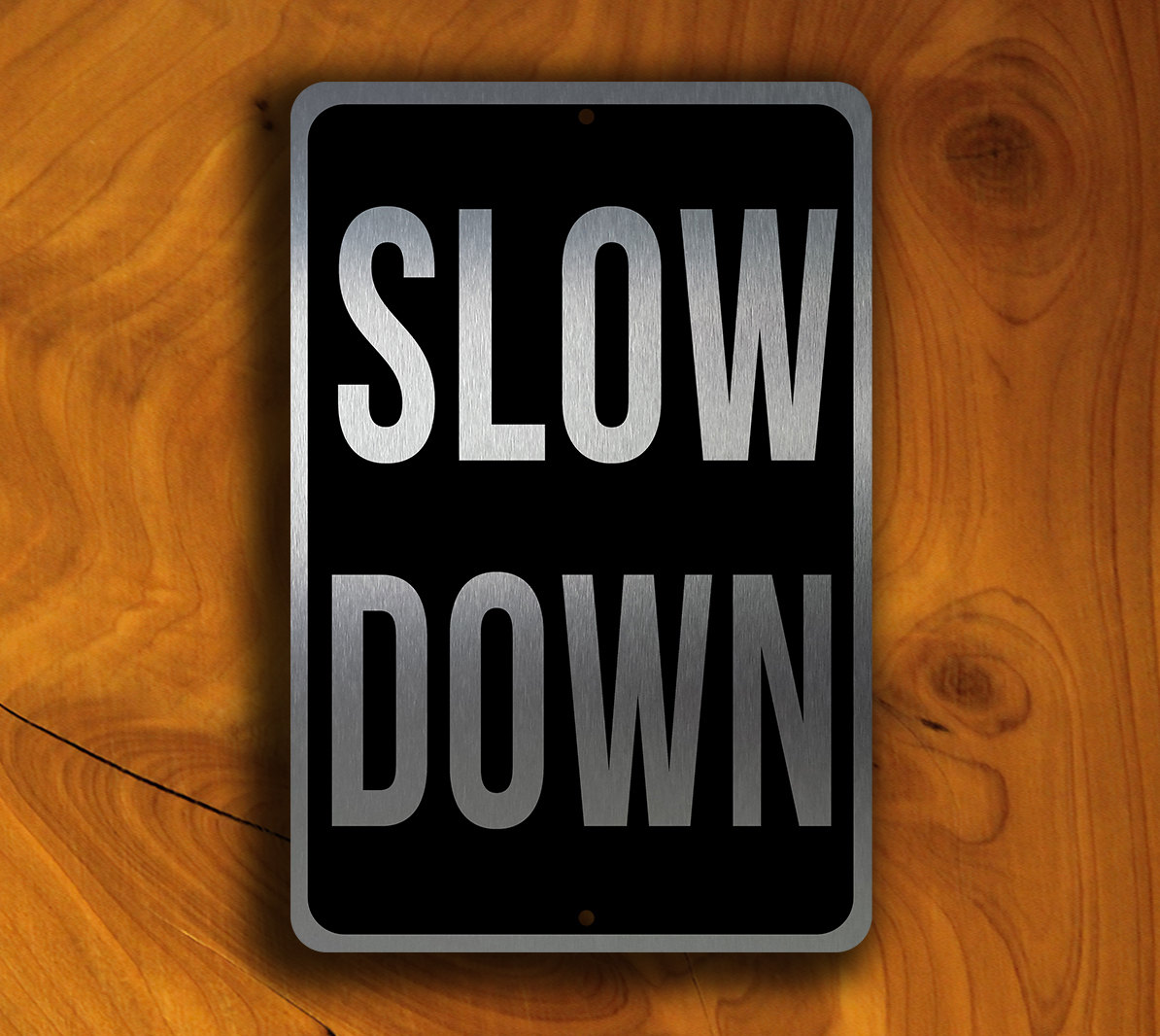 SLOW DOWN SIGN