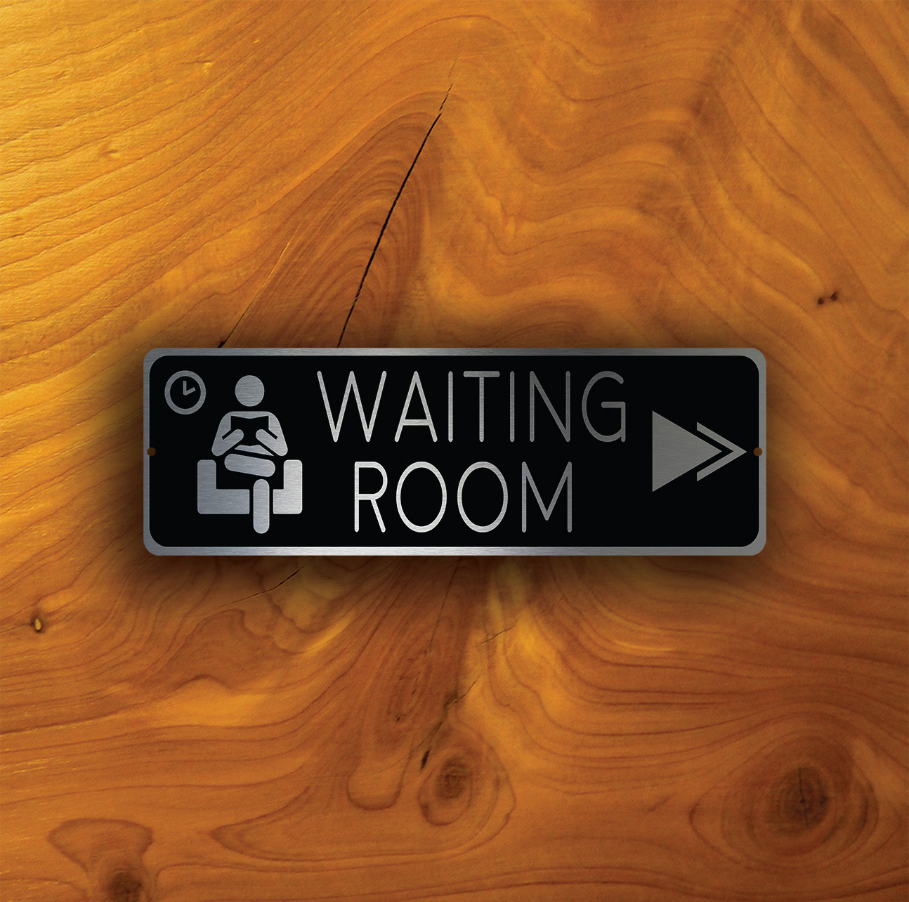 WAITING ROOM Pointer SIGN