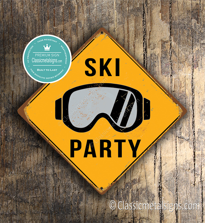Ski Party Signs