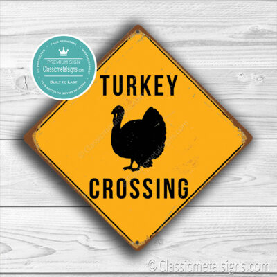 Turkey Crossing Sign