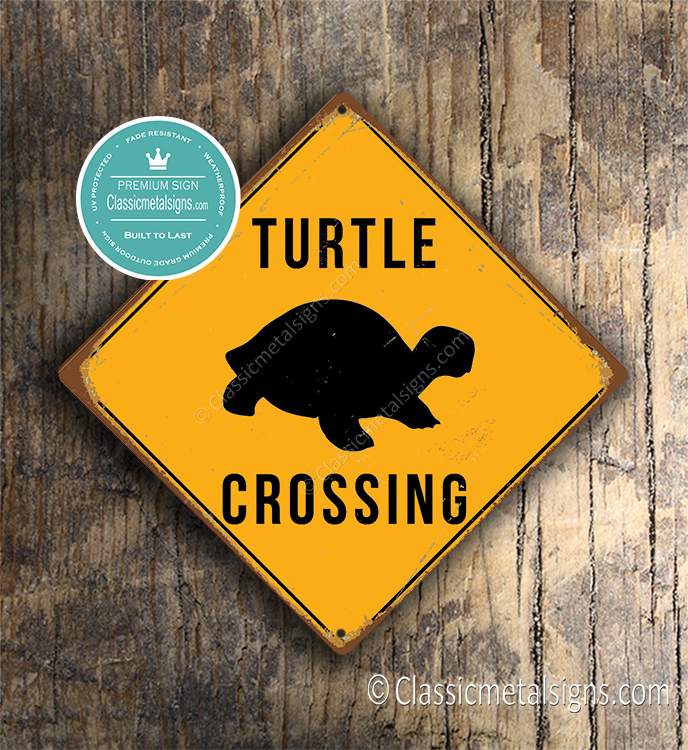 Turtle Crossing Sign