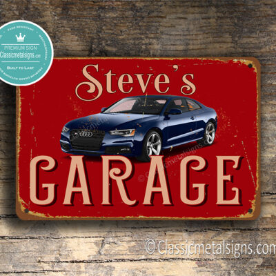 Personalized Audi Garage Sign