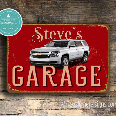 Personalized Chevrolet Parking Sign