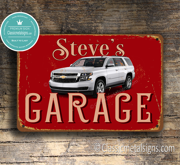 Personalized Chevrolet Parking Sign