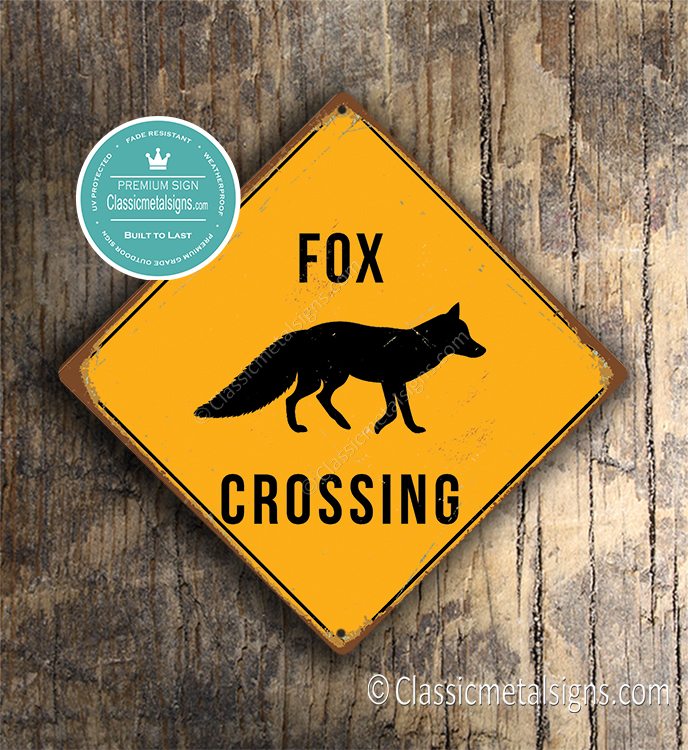 Fox Crossing sign