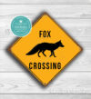 Fox Crossing sign