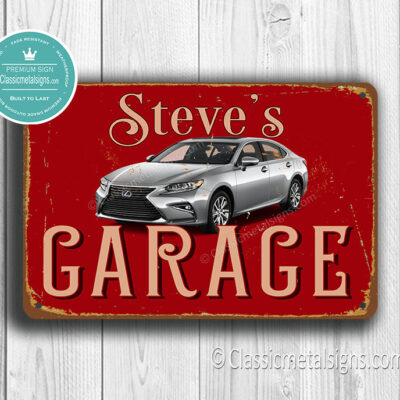 Peraonalized Lexus Garage Sign