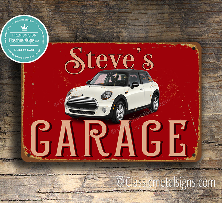 Personalized Mini Garage Sign