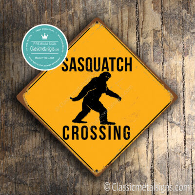 Sasquatch Crossing Sign