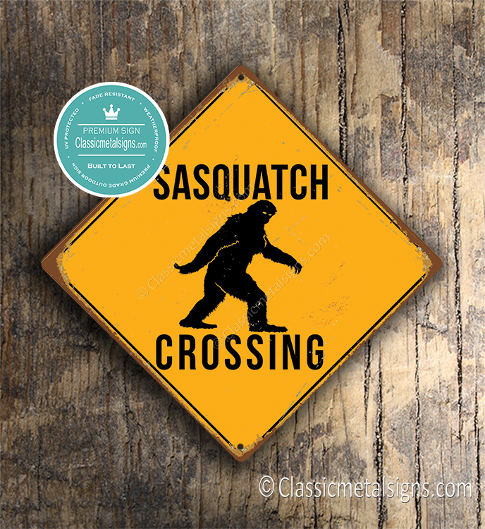 Sasquatch Crossing Sign