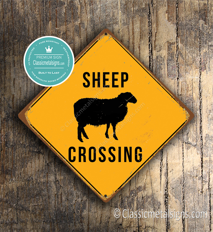 Sheep Crossing Sign