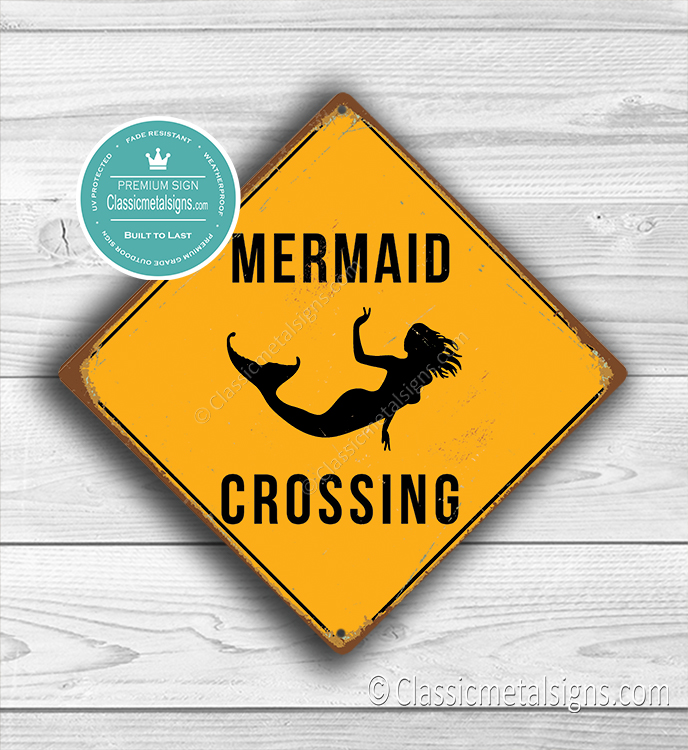 Mermaid Crossing Sign