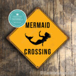 ClassicMetal Signs Mermaid Crossing Sign 2