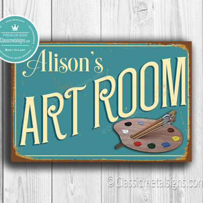 Personalized Art Room Sign