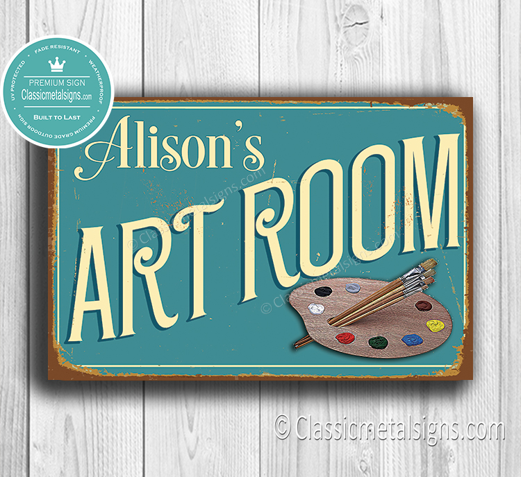 Personalized Art Room Sign