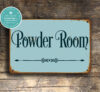 Powder Room Door Sign