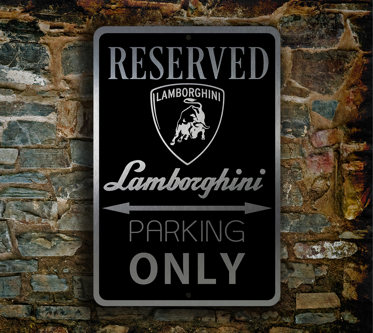 Lamborghini Parking Only Sign 5