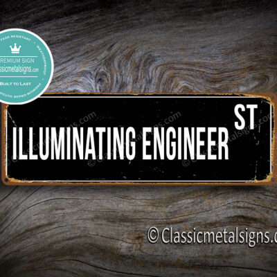 Illuminating Engineer Street Sign Gift