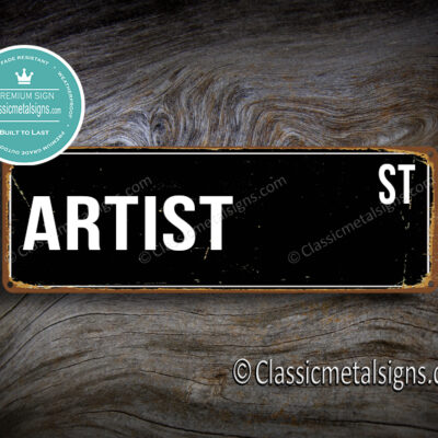 Artist Street Sign Gift