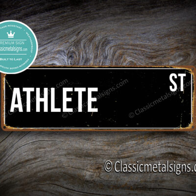 Athlete Street Sign Gift
