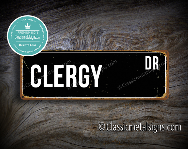 Clergy Street Sign Gift